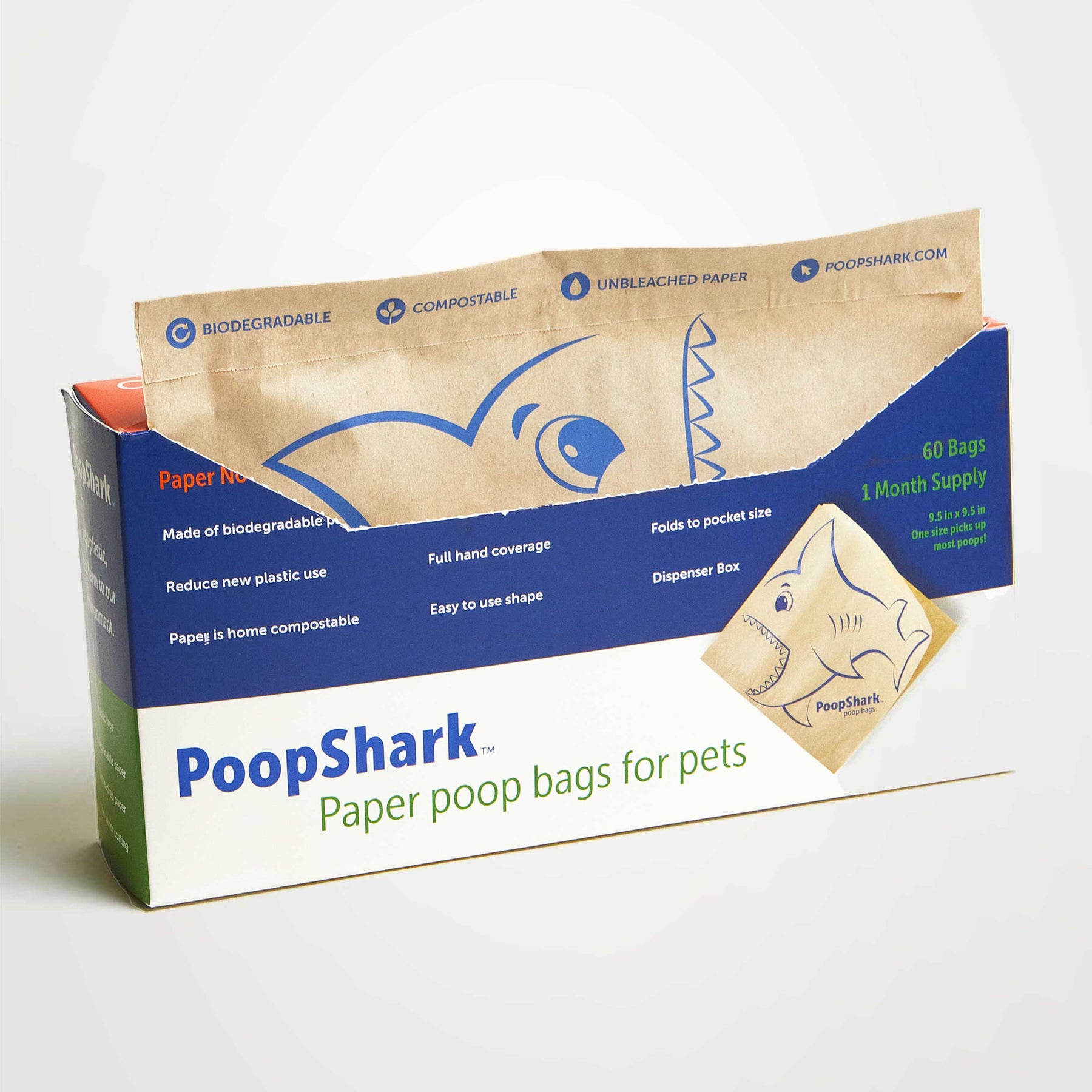 PoopShark Paper Poop Bags – Dispenser Box